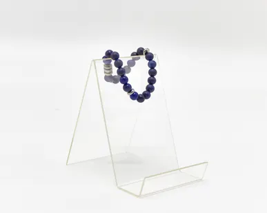 фото Подставка универсальная 80*120*100мм с ограничительным бортиком, прозрачный акрил