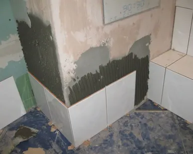 фото Облицовка короба плиткой с одной стороны