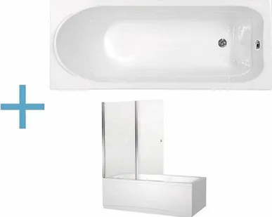 фото Акриловая ванна Aquanet West 160x70 (+ шторка Aquanet Alfa 4 NF6222-pivot)