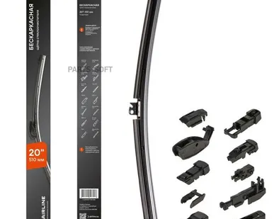 фото AIRLINE AWB-BK-510 Щетка стеклоочистителя бескаркасная PRO