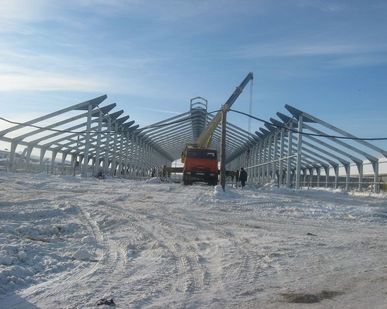 фото Монтаж быстровозводимых зданий на основе металлоконструкций