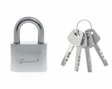 фото Замок навесной, хромированное покрытие 50 мм MATRIX 91801