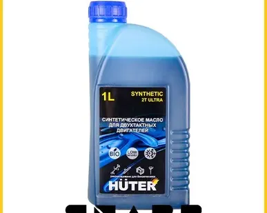 фото Масло 2Т ULTRA синтетическое для двухтактных двигателей, для техники Huter, 1л