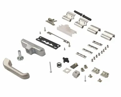 фото Комплект поворотный E-line V.01 + ручка Euro, неокрашенный
