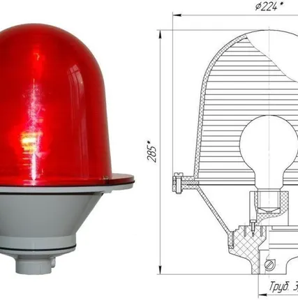 Фото №0 Заградительный огонь низкой интенсивности ЗОМ-75Вт&gt;10cd, тип А