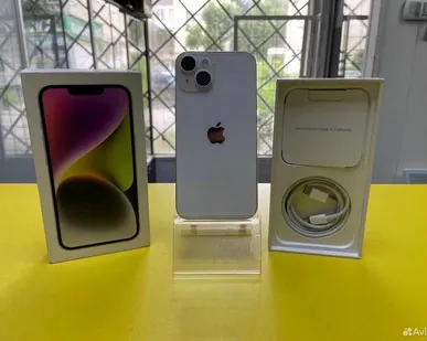 фото Apple iPhone 14 128Gb, A2882, Белый/ Я.Сплит