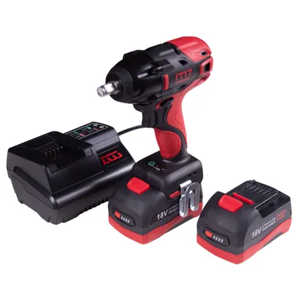 Фото №0 Гайковерт аккумуляторный ударный 1/2 quot;, 813 Нм, 18 В, 4 предмета, кейс MIGHTY SEVEN DW-401A