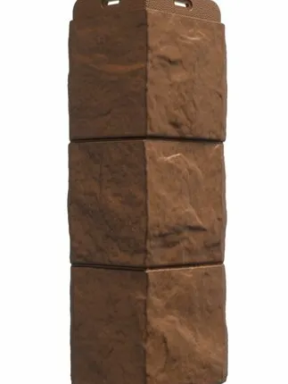 Фото №0 Угол фасадный Docke Fels 450 мм ржаной