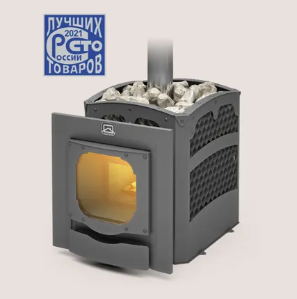 Фото №0 Печь для бани Былина-сетка 18 Ч Панорама (1.2)