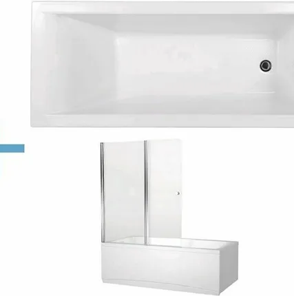 Фото №0 Акриловая ванна Aquanet Bright 175x75 (+ шторка Aquanet Alfa 4 NF6222-pivot)