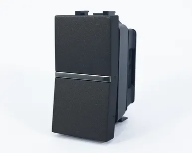 фото Механизм выключателя 1-кл. 1п 1мод. СП Zenit 16А IP20 с клавишей антрацит ABB 2CLA210100N1801