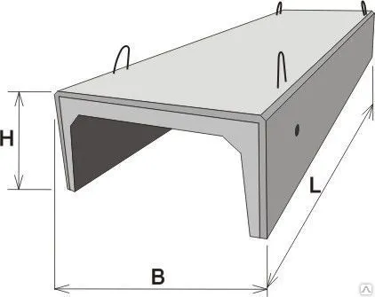 Фото №0 Лоток теплотрассы ЛК 300-180-90-8а 2990х1780х880 мм