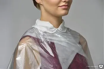 Фото №0 Воротнички для парикмахерских мягкие, белый Спанлейс