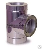 Фото №0 Сэндвич-тройник 90° оцинковка/ нерж. AISI 409 1мм