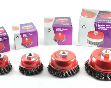 фото Щетка для УШМ (чашка) 100мм/М14 кручен.сталь №4