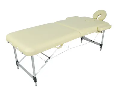 фото Стол массажный складной JFAL01A 2-х секционный, цвет бежевый MedMos