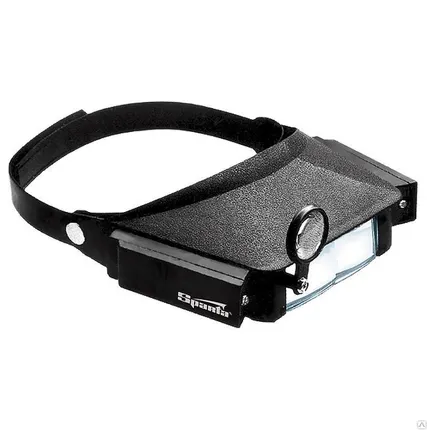 Фото №0 Лупа с дополнительными линзами, с подсветкой, для закрепления на голове SPA