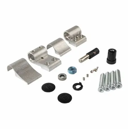 Фото №0 Петля дверная подшипниковая ELEMENTIS new, 2-х секционная, м/о 67, крепление на теплый профиль, неокрашенная