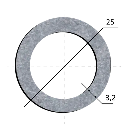 Фото №0 Труба оцинкованная Ду 25х3,2