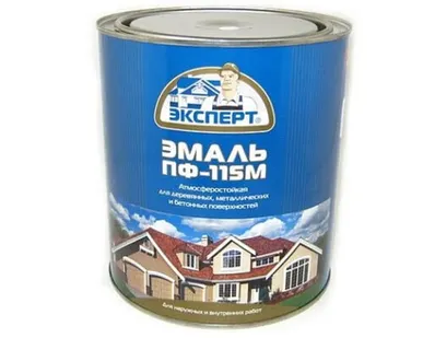 фото Эмаль ПФ-115 ЭКСПЕРТ коричневая 0,8 кг
