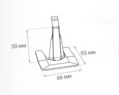 фото Подставка для кассеты цен PC STAND 50, цвет прозрачный