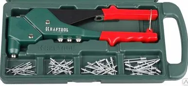 фото Заклепочник KRAFTOOL EXPERT пов. 0-360гр. д/алюм.заклепок 3,2-4-4,8/бокс