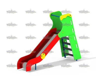 фото Горка с деревянными перилами H=1200 и H=1500