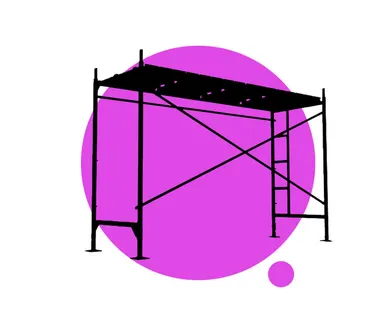 фото Секция + 2 ригеля ( рама проходная + лестница)