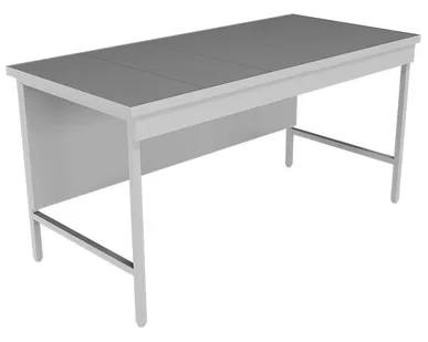 фото Высокий лабораторный стол со столешницей из керамогранитной плитки НВ-1500 ЛКв