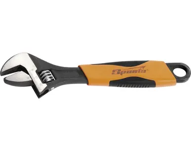 фото Ключ разводной, 200 мм, двухкомпонентная рукоятка SPARTA