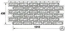 фото Фасадная панель 1010*450 Nailite Brick Buff Blend