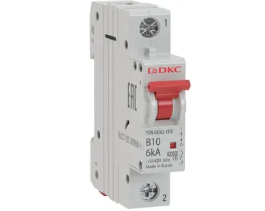 фото Выключатель автоматический модульный YON MD63-1C40-6 6кА DKC MD63-1C40-6