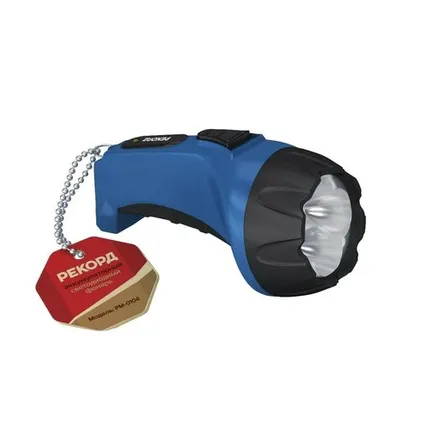 Фото №0 Фонарь аккумуляторный РЕКОРД РМ-0104 Blue светоди 21701 #21092