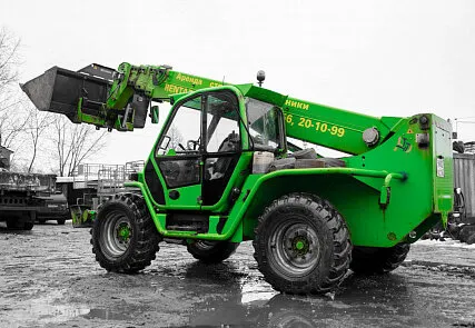 Фото №0 Аренда ямобура на базе телескопического погрузчика Merlo 4017