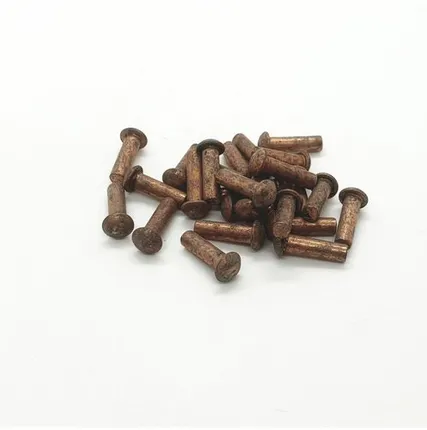 Фото №0 Заклепка 3х10 медная с полукруглой головкой, 25шт.