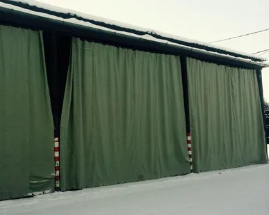 фото Штора брезентовая, полог брезентовый, утепленный брезент,штора в челябинске