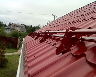 фото Снегозадержатель трубчатый (дл. 3000 мм) МеталлПрофиль