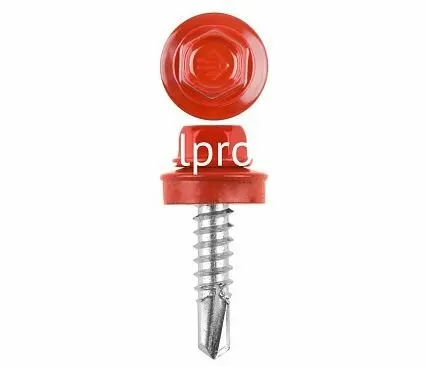 Фото №0 Саморез кровельный ярко-красный ral 3003 4,8x29 (упаковка) 250 шт