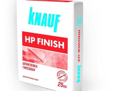 фото Knauf HP finish (Кнауф ХП финиш), шпатлевка гипсовая, мешок 25 кг