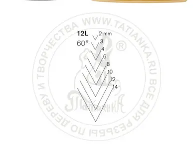 фото Стамеска изогнутая остроугольная 60° Pfeil 12L/3-60