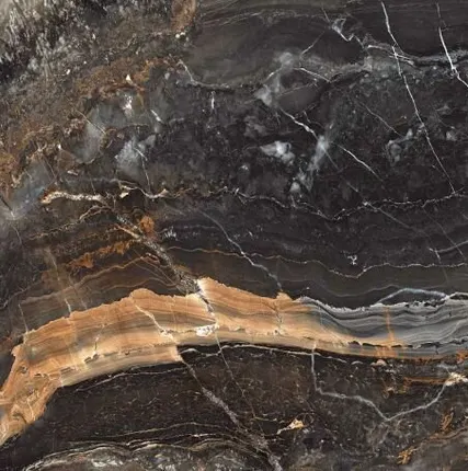 Фото №0 Керамогранит Luxury Lawa Nero Carving 60x120