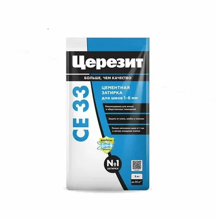 Фото №0 Затирка Церезит СЕ 33 Comfort серая 5 кг