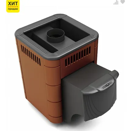 Фото №0 Печь банная "ОСА Carbon" Терракота (ТМФ)