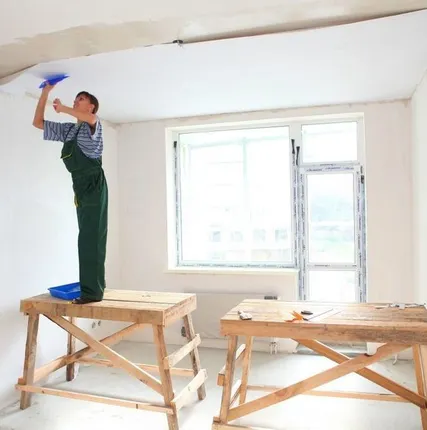 Фото №0 Оклейка стен обоями