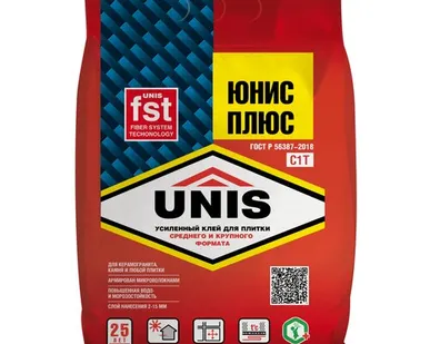 фото Клей плиточный ЮНИС ПЛЮС красный (5 кг)