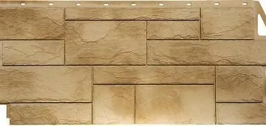 фото Фасадная панель Fineber "Камень природный" песочный