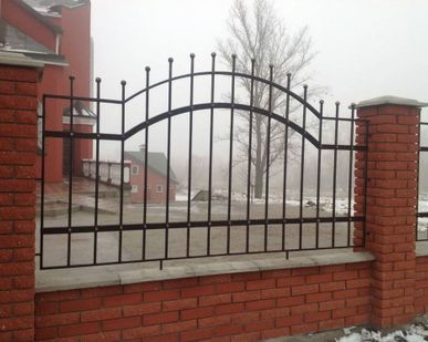 фото Забор арочный для сада