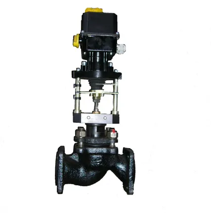 Фото №0 Клапан чугунный регулирующий односедельный с ЭИМ, 25ч945п, 25ч945нж, 25ч945бр Ру-16, Ду-15