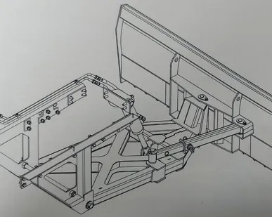 фото Отвал бульдозерный усиленный поворотный механический ОБ-2,4 на МТЗ-82 для тяжелых работ