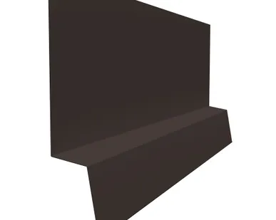 фото Планка начальная фальц 0,45 PE с пленкой RR 32 темно-коричневый